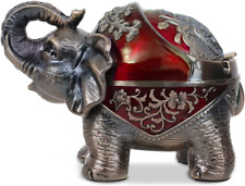 Gusnilo Elephant Ashtray with Lid Windproof Metal Ashtray Outdoor, Indoor Ashtra picture