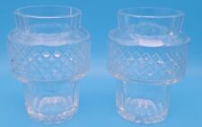 Vintage *Waterford? Style Juice Glass Clear Diamond Pattern Jelly 4