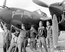 Gun Crew with Lockheed P-38 Lightning “Patty Anne” WWII 8x10 Photo 511b picture