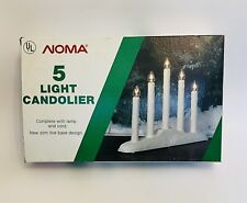 VINTAGE NOMA 5 LIGHT PLASTIC ELECTRIC WINDOW CANDOLIER w/ Original Box TESTED picture