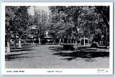 Great Falls Montana MT Postcard RPPC Photo Ryan Dam Park View c1940's Vintage picture