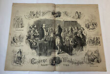1864 magazine engraving~16x22~ GEORGE WASHINGTON picture