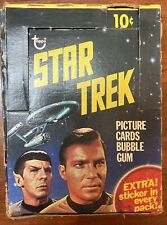 1976 Topps Star Trek High Grade Empty Box Great Condition RARE KIRK SPOCK picture