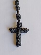 Nylon Rosary Knotted Cord Black  picture