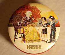 Bristol Ware Nestle Collectible Tin 2 in. deep X 5 1/4 Candy Cookies picture