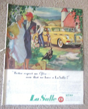 Vintage 1941 LaSalle Automobile Magazine Print Ad picture