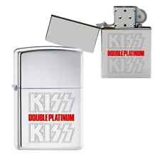 Rare Kiss Engraved Double Platinum Zippo Lighter picture