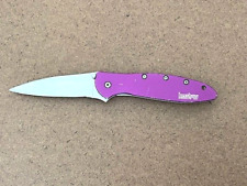 KERSHAW(1660PUR) PURPLE Plain Edge Assisted Open Pocket Knife linerlock - Great picture