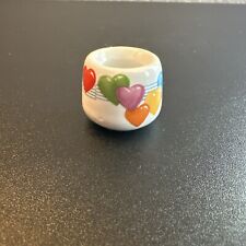 Vintage Mini Candle Holder Funny Designs West Germany Hearts picture