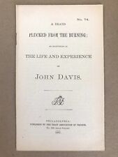 ORIGINAL: The Life of John Davis, Society of Friends, 1887 Pamphlet (Quakers) picture
