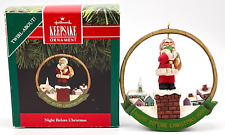 1991 Hallmark Keepsake Ornament Night Before Christmas Twirl-About Santa picture
