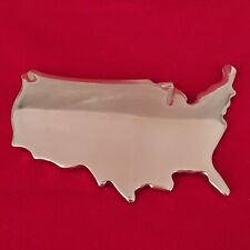 Patriotic United States  of America Heavyweight Cast in Solid Brass Paperweight picture