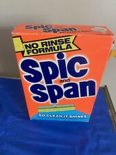 Vintage Spic and Span No Rinse Formula Open Box 11.5 Oz Remains 40% In Box picture