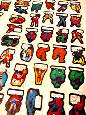 1974/1975 MARVEL HERO STICK-ONS 2 FULL COMPLETE SETS of 40 & 36 EXTRAS STICKERS picture