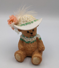 Chapeau Noelle by Lucy Rigg Apple Blossom Jeanne Bear Figurine 1995 picture