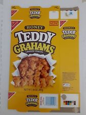 Nabisco Teddy Grahams Bears snack Cookies  Vintage 1988 Early Empty Box scarce picture