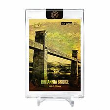 BRITANNIA BRIDGE circa 1852 Card 2023 GleeBeeCo #BRCR-G Encased Holo GOLD 1/1 picture