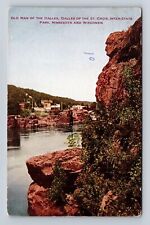 Dresser WI-Wisconsin, Old Man of Dalles of the St Croix, Vintage Postcard picture