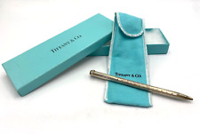 Tiffany & Co T Clip Silver Pen with Original Branded Fabric Bag and Box (M1) picture