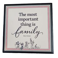 Hallmark Disney Plaque The Most Important Thing Is Family Mickey Mouse Fab Five picture