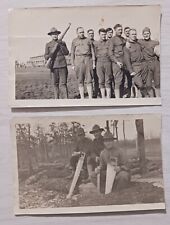 Vintage World War I Lot Of  Doughboy Soldier Army Rifle  Hand Saw Real Photo WWI picture