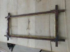 Large Antique Adirondack Style Frame, Gilt Liner & Applied Leaves picture