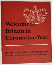 1954 British Travel Association Welcome To Britain in the Coronation Year Guide picture