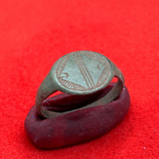Ancient Bronze Ring Viking Artifact Kievan Rus Antique Collectible 8 US picture