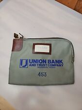 Vintage Union Bank & Trust Greensburg Indiana 453 Locking with Key Bank Bag picture