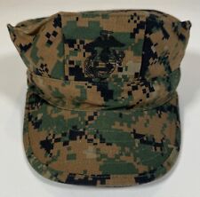 USMC 8 Point Garrison Cover Cap Hat Woodland MARPAT Size Medium picture
