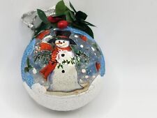 Hand Painted Snowman Ornament picture