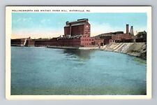 Waterville ME-Maine, Hollingsworth And Whitney Paper Mill, Vintage Postcard picture