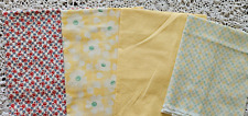 Lot of 4 FQ plus Cotton Fabric Floral KANSAS CITY STAR Barbara Brackman Moda  picture