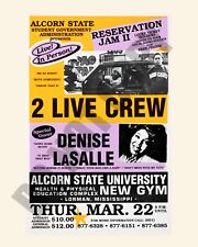 1990 2 Live Crew Concert Alcorn State University Lorman MS Playbill 8x10 Photo picture