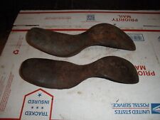 2 Vintage Antique Cast Iron Cobbler Shoe Anvil Tool Forms picture
