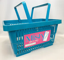Vintage 90s Misty Cigarettes Slim N’ Sassy Turquoise Pink Shopping Basket 1995 picture