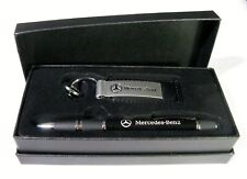 Very Nice Mercedes Benz Key Chain/Fob and Ink Pen Set in Gift Box - N.I.B. picture
