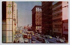 1940s Hollywood & Vine Los Theater Marquee Los Angeles California CA Postcard picture