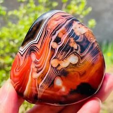 150g Large Natural Silk Banded Lace Sardonyx Agate Quartz Carnelian Crystal picture