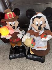 Vintage 1996 Telco Disney Mickey & Minnie Mouse Pilgrim - AS IS picture