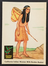 Vintage 1959 California Woman Burden Basket Indian Fleer Card #66 (NM) picture