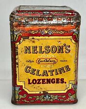 Nelson’s Gelatine Lozenges, Antique British Tin Box - 91797 picture