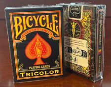1 DECK RARE Bicycle Tricolor playing cards USA SELLER picture