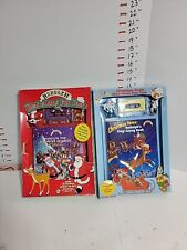 2- VINTAGE Christmas Rudolph Sing Along And Read Along Fun Pack inchworm - New  picture