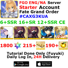 [ENG/NA][INST] FGO / Fate Grand Order Starter Account 6+SSR 210+Tix 1850+SQ #CAX picture