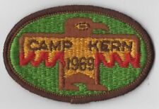 1969 Camp Kern BSA Patch BROWN Bdr. [CA4034] picture