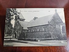 Postcard CT Connecticut Ansonia Shelton New Haven County Public Library Building picture