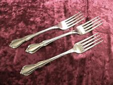 CHATEAU 3 Dinner Forks Oneida Oneidacraft Deluxe Stainless USA NICE picture