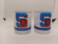 Set of 2 Vintage Syracuse University Frosted Glasses, Mobile, Stadium picture