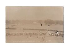 1914 WW1 New Year Day Parade Delhi Soldiers Marching RPPC picture